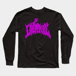 Bruce Lee Over Kill_Death Metal Style (Purple Color Artwork) T-Shirt Long Sleeve T-Shirt